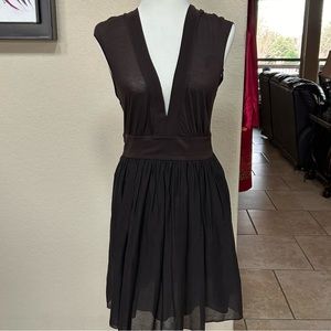 3 Dots brown sleeveless dress, NWT Size M